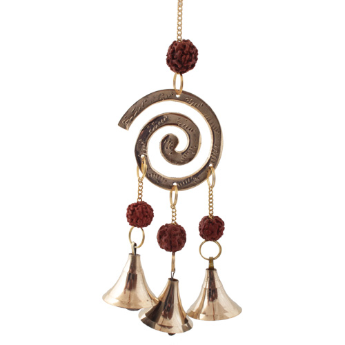 Sonderangebote / Artikel&uuml;bersicht / Messing-Windspiel Spirale, 23cm